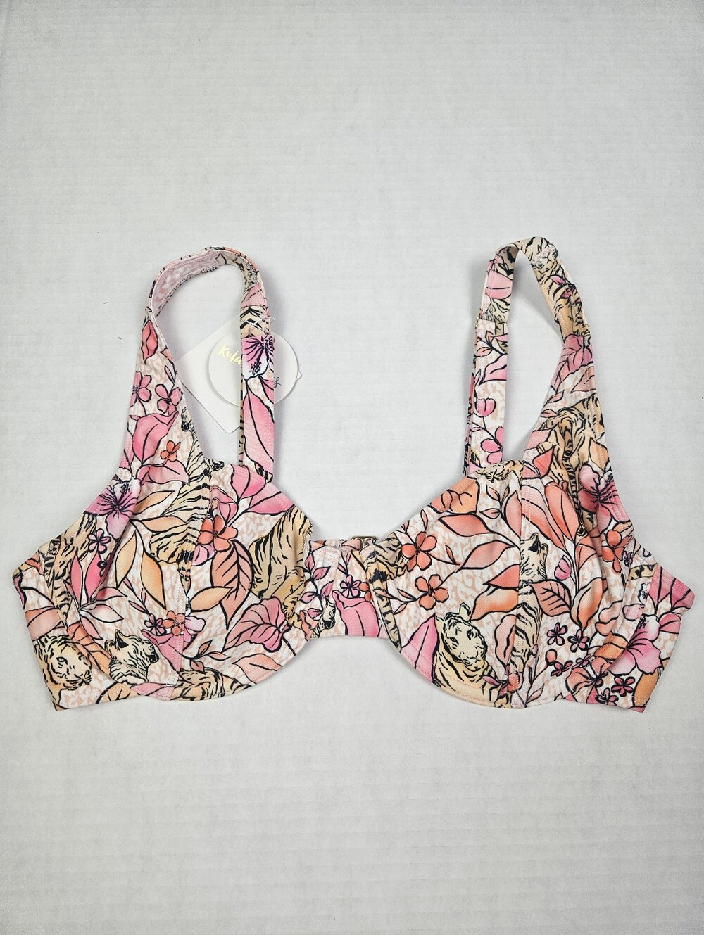 Kulani Kinis Underwire Bralette Bikini Top In Amazonia